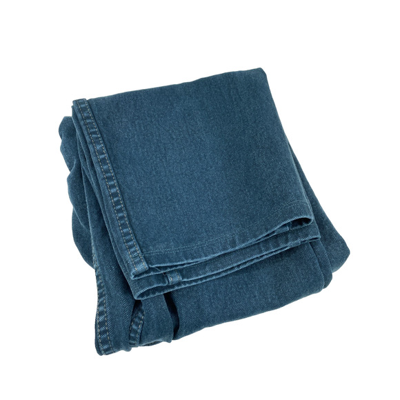 Vtg Levis 550 Jeans Women 32 x‎ 30 Dark Teal Blue Relaxed Altered Hem High Rise - Picture 13 of 13